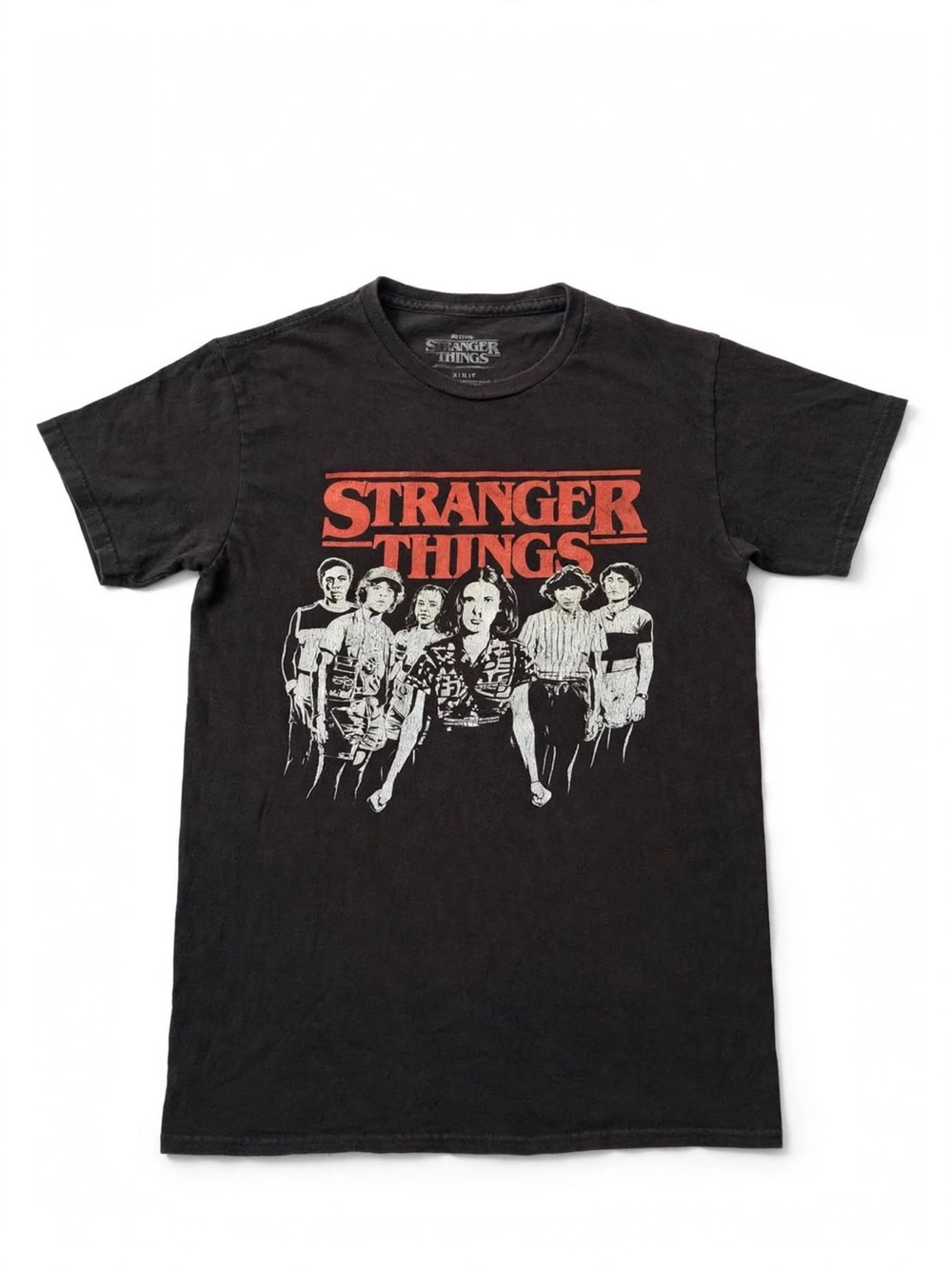Netflix Stranger Things Black Graphic Tee Size Small